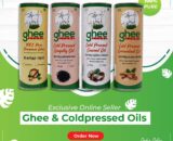 Gheestore Oil And Ghee Products Including Premium Ghee, Cold Pressed Gingelly Oil, Cold Pressed Coconut Oil, And Cold Pressed Groundnut Oil.