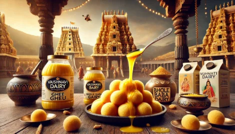 Role of Sri Vyshnavi Dairy Dairy and Bhole Baba Organic Dairy in Tirupati Laddu Ghee