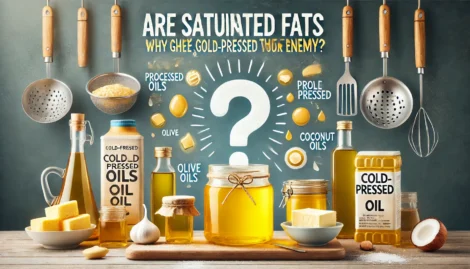 DALL·E 2024-10-05 19.26.14 - An engaging image titled 'Are Saturated Fats Really the Enemy_ Why Ghee and Cold-Pressed Oils Deserve Your Attention' in a wide aspect ratio. The scen 1 Dall·e 2024 10 05 19.26.14 An Engaging Image Titled Are Saturated Fats Really The Enemy Why Ghee And Cold Pressed Oils Deserve Your Attention In A Wide Aspect Ratio. The Scen